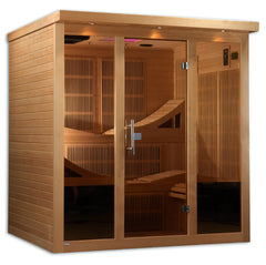 Golden Designs Monaco 6-person PureTech™ Near Zero EMF FAR Infrared Sauna
