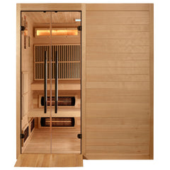 Golden Designs 2025 Toledo 6-Person Hybrid Near Zero EMF Infrared and Steam Sauna