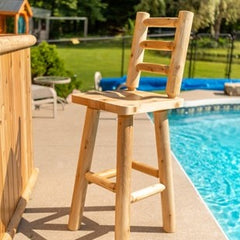 Dundalk Leisurecraft Ladderback stool for Tikibar
